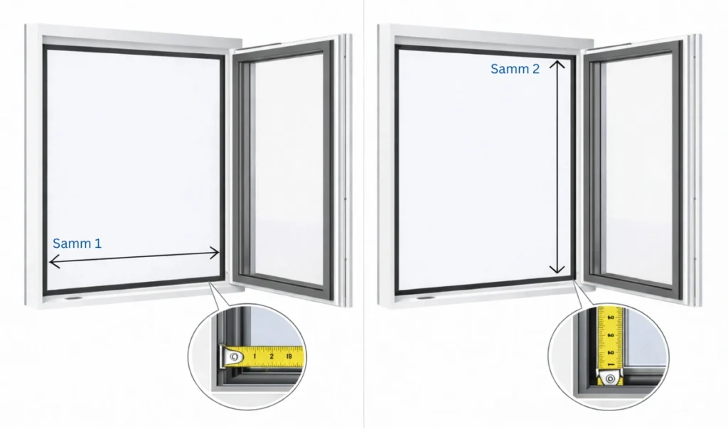 Putukavõrk aknale mõõtmisjuhend